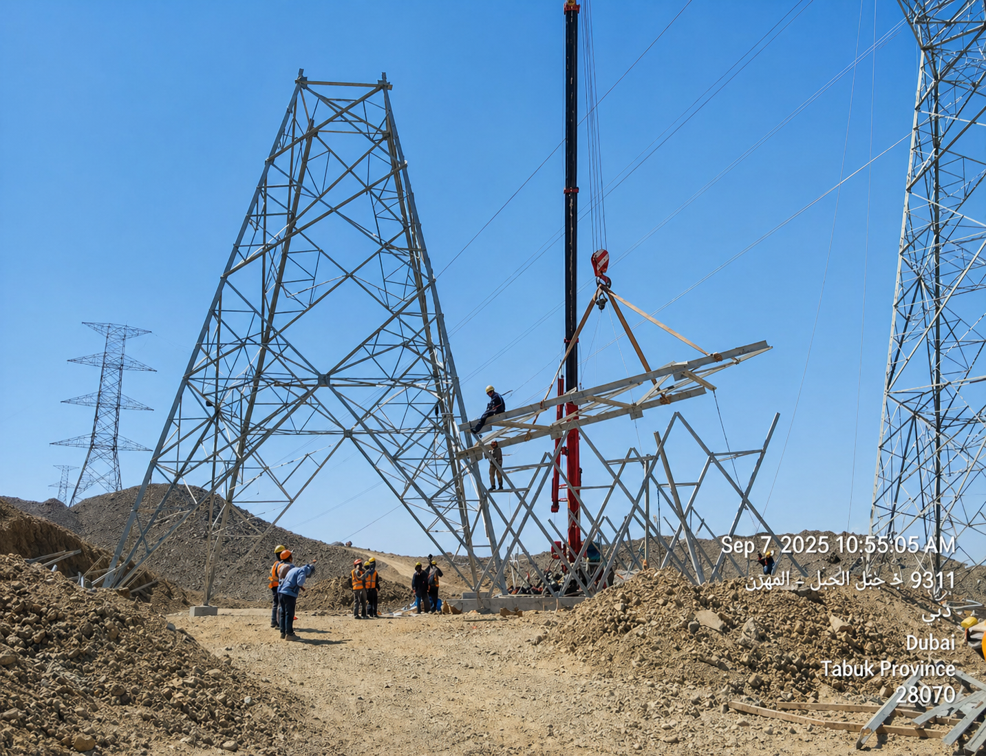 Tower Erection 500kV Tabuk